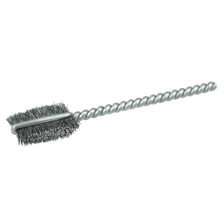 Weiler 3/8" Power Tube Brush, .003" Steel Wire Fill, 9/16" Brush Length 21008